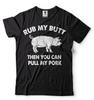 Rub My Butt Then You Can Pull My Pork Funny BBQ TShirt Grilling Funny Shirts