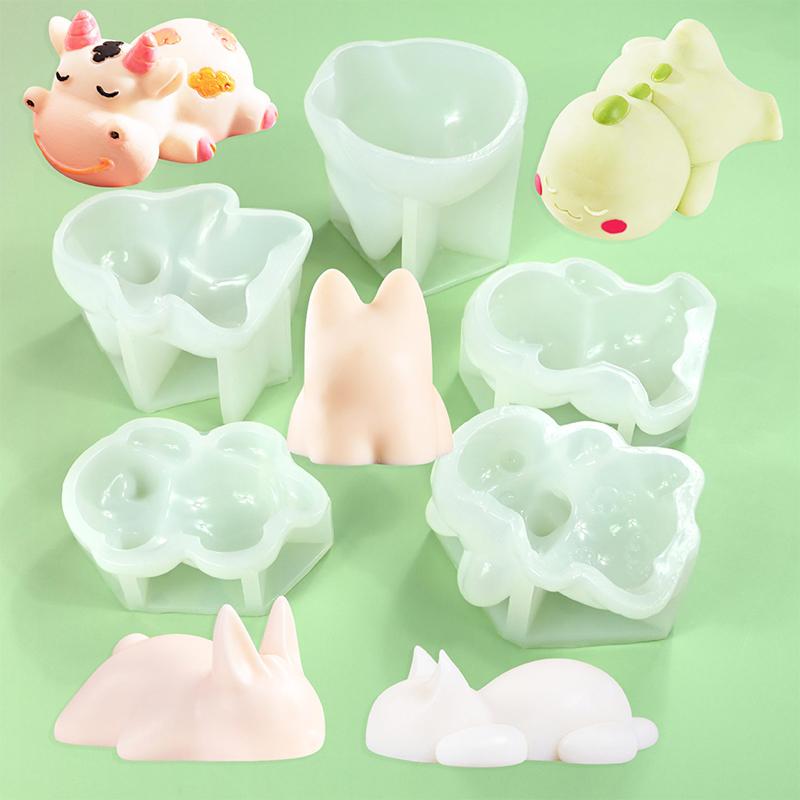 1 ks Kočičí mléčný pudink Silikonová forma Halloweenská želé miska Dort Roztomilý dort Bílý studený ledový prášek Forma Dortové dekorační doplňky