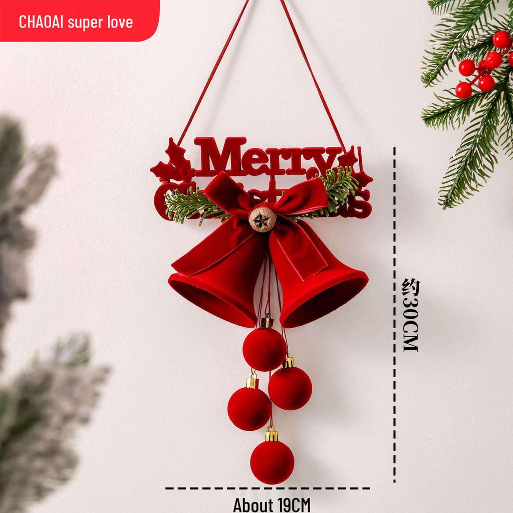 2026 Christmas Bell Wreath Ornaments - Festive Tree Decorations & Hanging Accessories