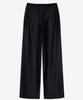 MIND BRIDGE WOMEN [W] Black Denim-Like Elastic Waist Slacks