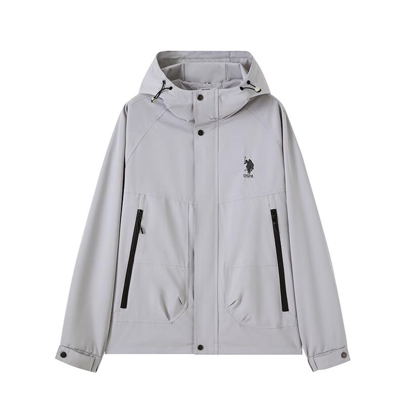 U.S. POLO ASSN. Men's Hooded Windproof & Waterproof Jacket
