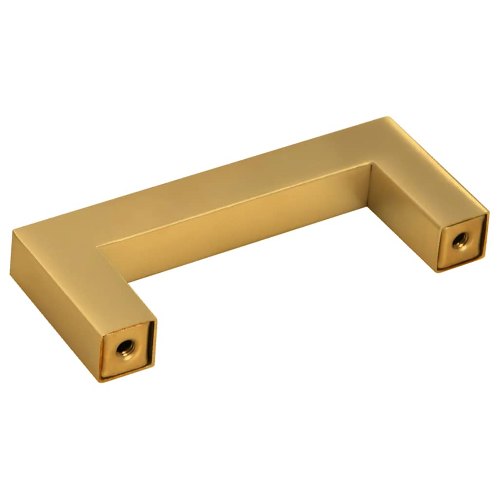 Furniture Handles 10 Pcs Golden 64 Mm Stainless Steel