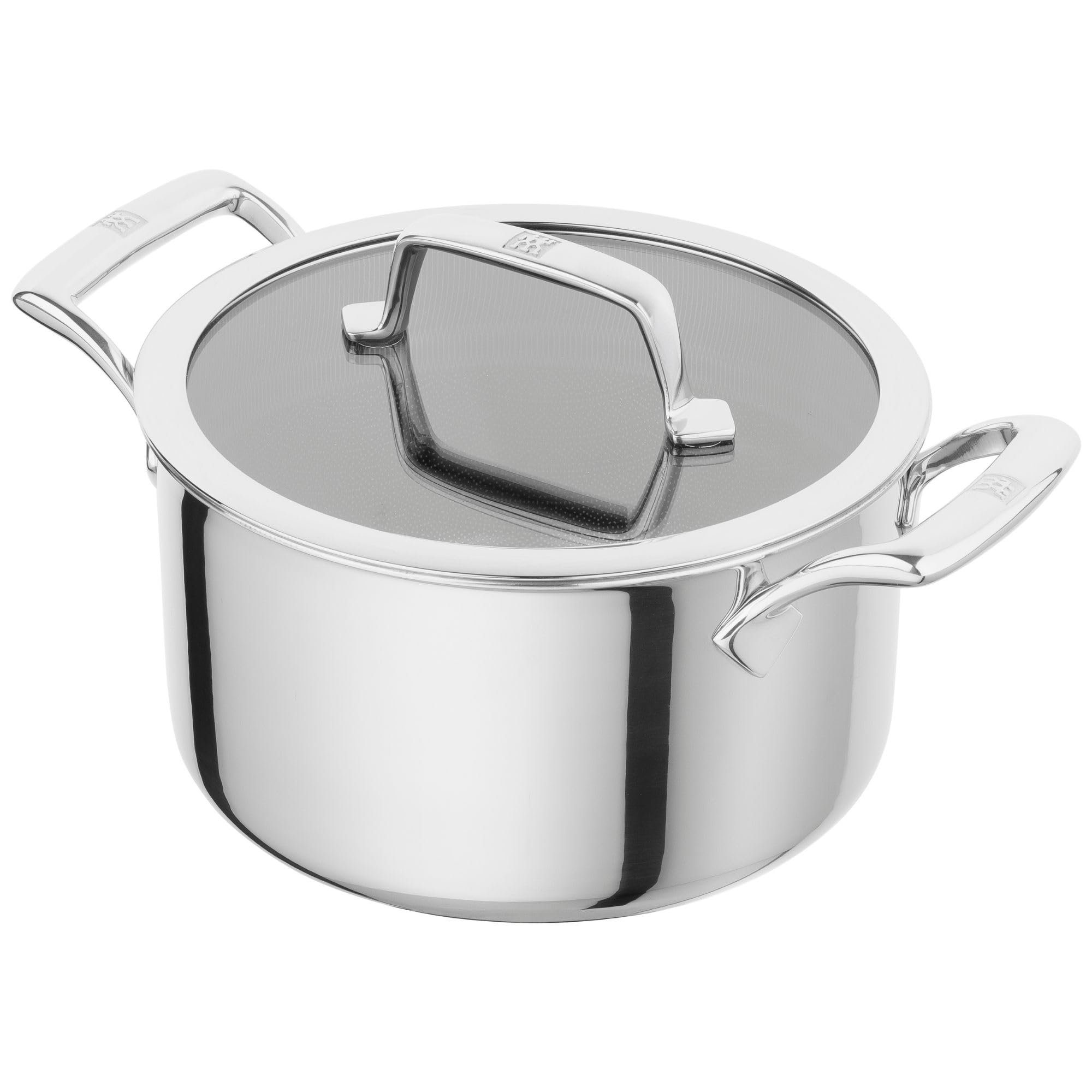 

Кастрюля ZWILLING Peak 24 см с крышкой, нержавеющая сталь, для индукционных плит, японская Peak 5,7 л - Сталь, без ПФАС, 3-слойная конструкция, совместимая. [Официальный