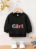 European Size Easy Printed Pattern, Comfortable for 0-3 Year Old Baby  And , Versatile Round-Neck Sweatshirt for Daily Use in Spring