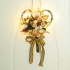 Carnation Flower Wreath Garland Silk Flower Front Door Wreath for Mother'S Day Decor Party