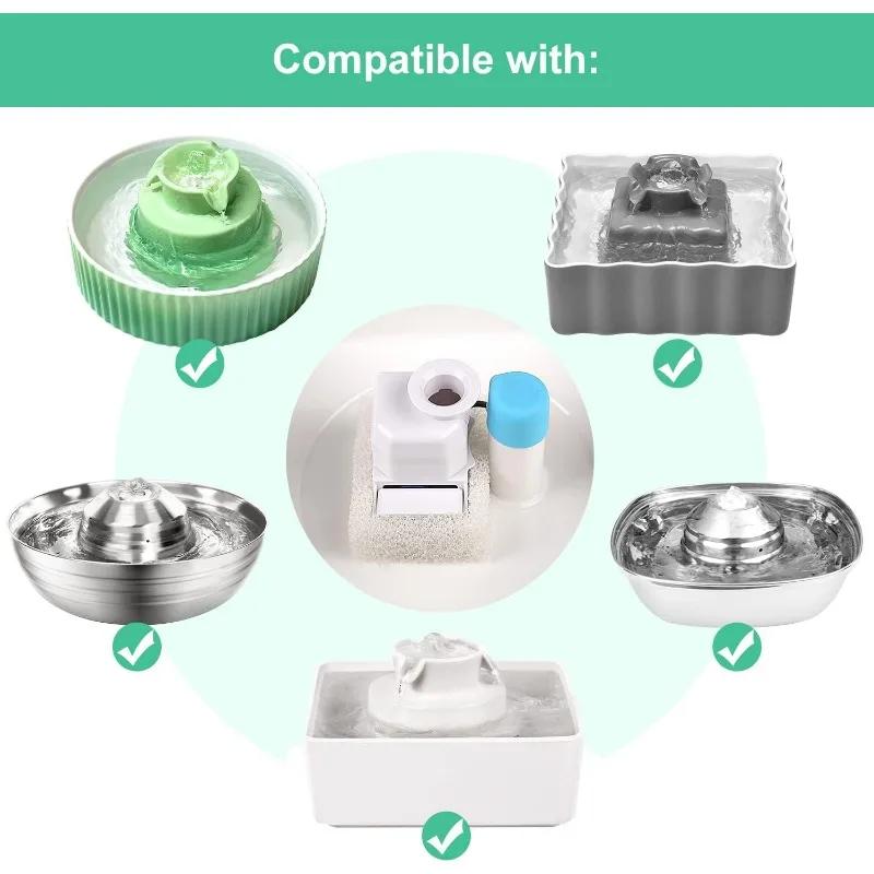 16er Pack Ersatzfilter für 360° CupCake Keramik Haustierbrunnen Dreifachfiltration Haustierbrunnen Filter