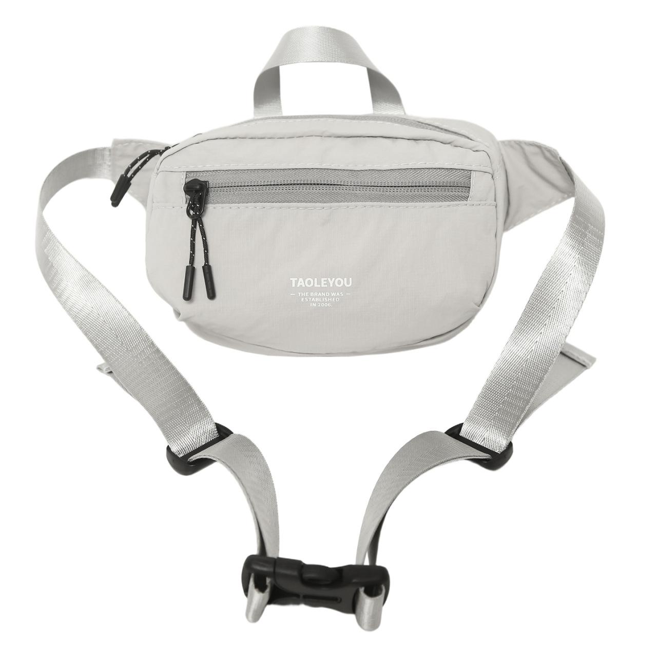 

Вулична Портативна Спортивна Маленька Нагрудна Сумка, Чоловіча Модна Міні Повсякденна Одноплечова Сумка Кросбоді та Поясна Сумка сірий колір