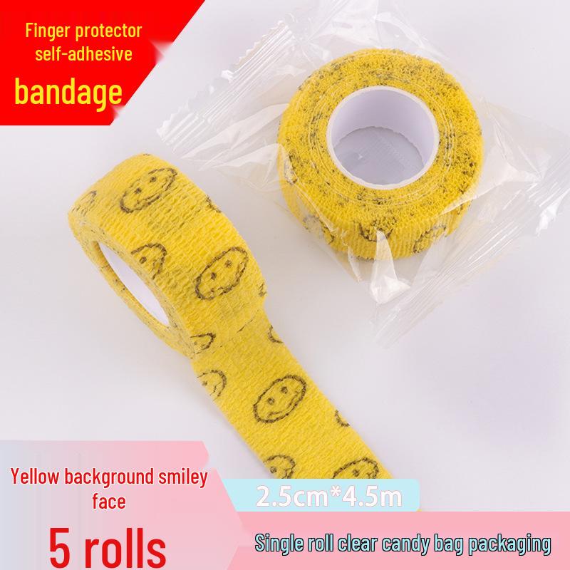 Sports Finger Protector Self-Adhesive Bandage: Finger Wrap Tape & Wrist Support for Basketball/Badminton