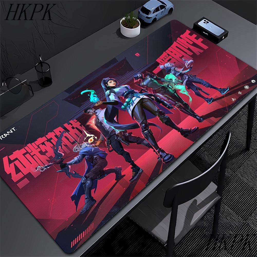 Valorant Muispad Gaming 90x40 Computer HD Custom Nieuwe Muispad Met Vergrendelde Rand Muismat Natuurlijk Rubber Antislip Zacht Tafelmat
