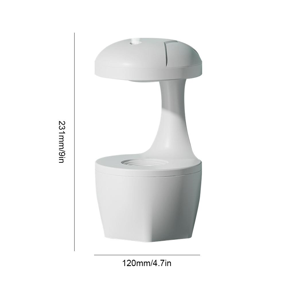 

1000 мл антигравитационный увлажнитель воздуха с капельной водой портативный ультразвуковой увлажнитель с ночником автоматический отключающийся увлажнитель белый