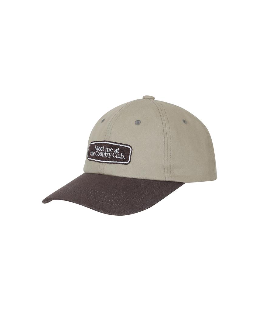Peulleibu Contrast Logo Ball Cap_Olive