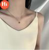 Hi Stainless Steel Gold Color Love Heart Necklaces For Women Chokers Trend Fashion Festival Party Gift Jewelry