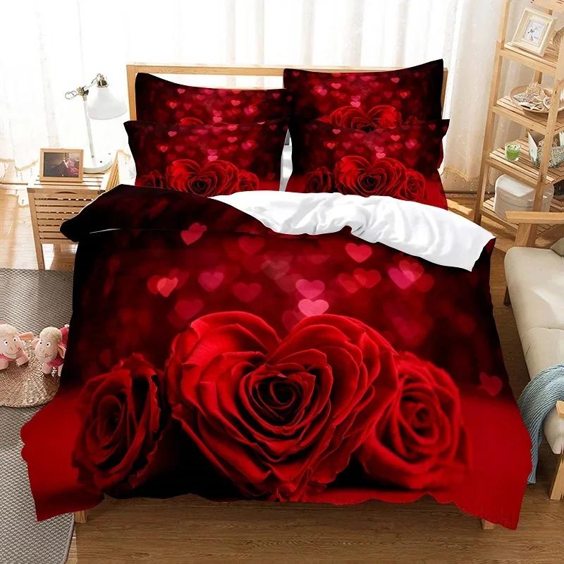 Comforter Pink Bed Set Queen Size Bedding Adults Winter Wedding Bedding Set S Queen King Bedroom Home Textile Ropa De Cama