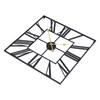 Wall Clock Iron Paint Art Roman Numeral Modern Fashionable Silent Large Wall Clock for Living Room