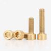 Copper Hex Socket Brass Bolt (M3-M10), Cup/Cylindrical Head Options, Various Lengths Available