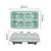 1/2/4PCS Cute 3D Cat Ice Cube Mold Silicone Easy Release BPA Free Ice Block Maker for Kitchen Household Fun Cat Shaped Ice Tray