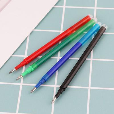 5 bucăți pix gel cu cerneală neagră, verde, albastră, roșie, ștergătoare, rezerve, tije mari