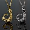[Lucliss] 316L Hawaiian Jewelry Hawaiian Necklace Fish Hook Surgical Stainless Steel 316L Hypoallergenic Silver