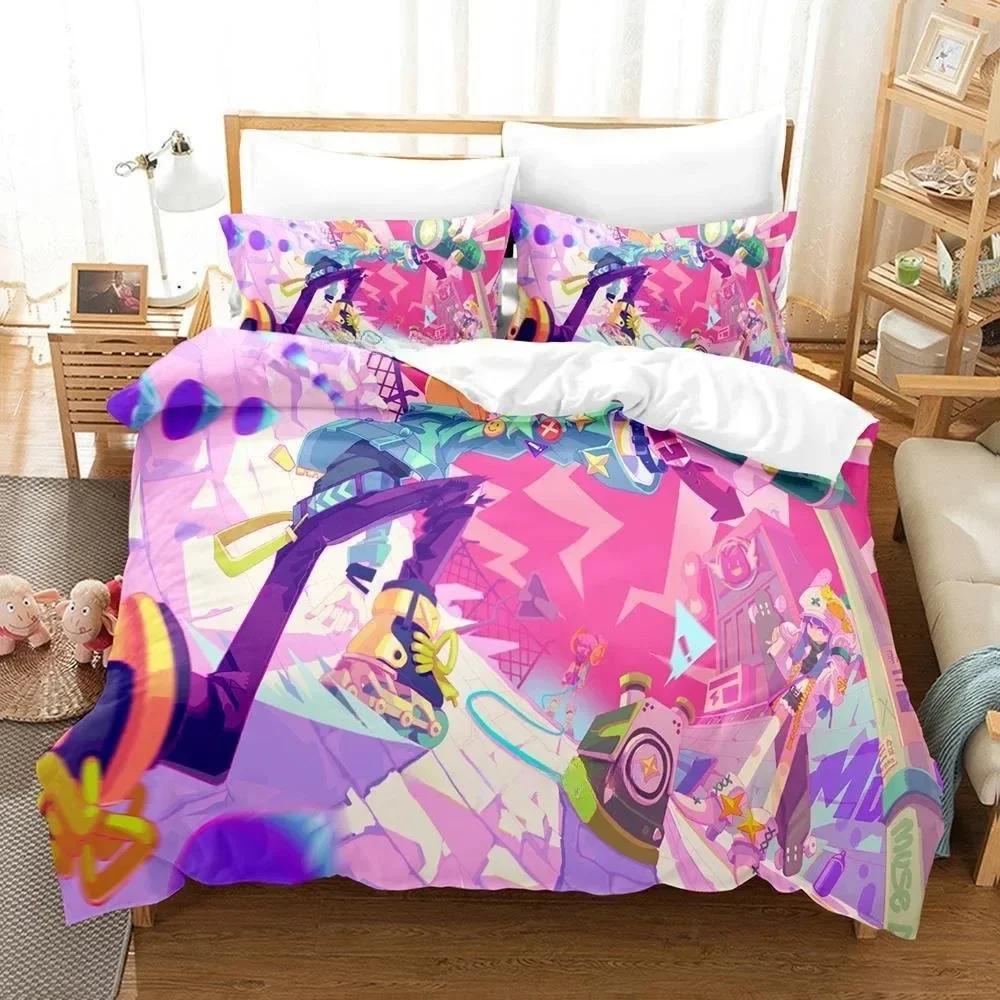 Fashion Music Game Muse Dash Beding Set Printed Bed Linen Set With Pilowcase Soft Duvet Cover Soft Single Double Quen Super King-Sized Dimensionsd