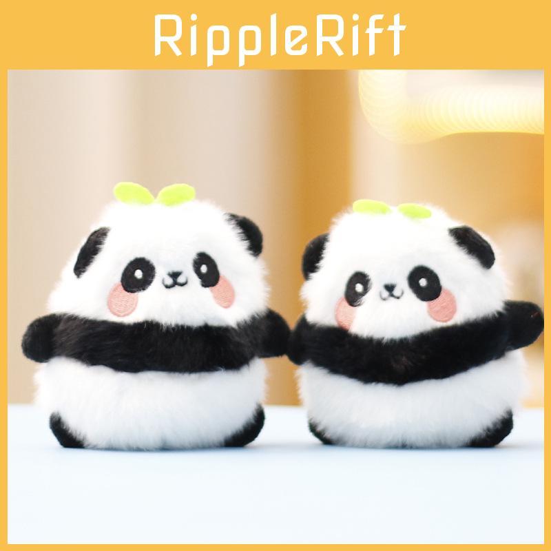 Soft Fluffy Panda Plush Doll Adorable Keychain Accessory Perfect For Gifts
