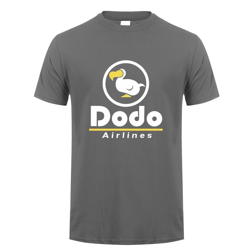 Dodo Airlines T-Shirt Sommer Herren Cool Baumwolle Kurzarm Dodo T-Shirts Unisex Geschenk Oberteile Tee LH-367