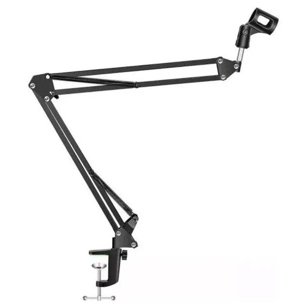 Microphone Arm Stand Adjustable Suspension Boom Scissor Mic Stand Microphone Desk Mount Stand with Mic Clip