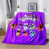Cute Cartoon Smiling Critters Logo Throw Blanket for Living Room Bedroom Warm Cozy Sofa Bed Blanket Gift