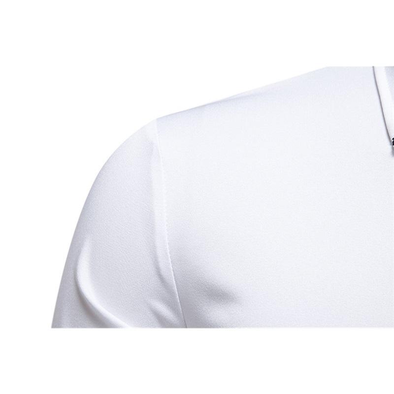 Autumn Fashion Men's Patchwork Long Sleeve Shirt High Quality Vintage Color Block Male Casual Social Wedding Party Business