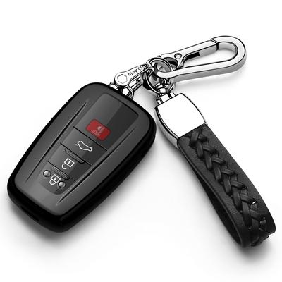 Car Logo Keychain Cover Fits Toyota Crown, C-HR, Corolla, RAV4,