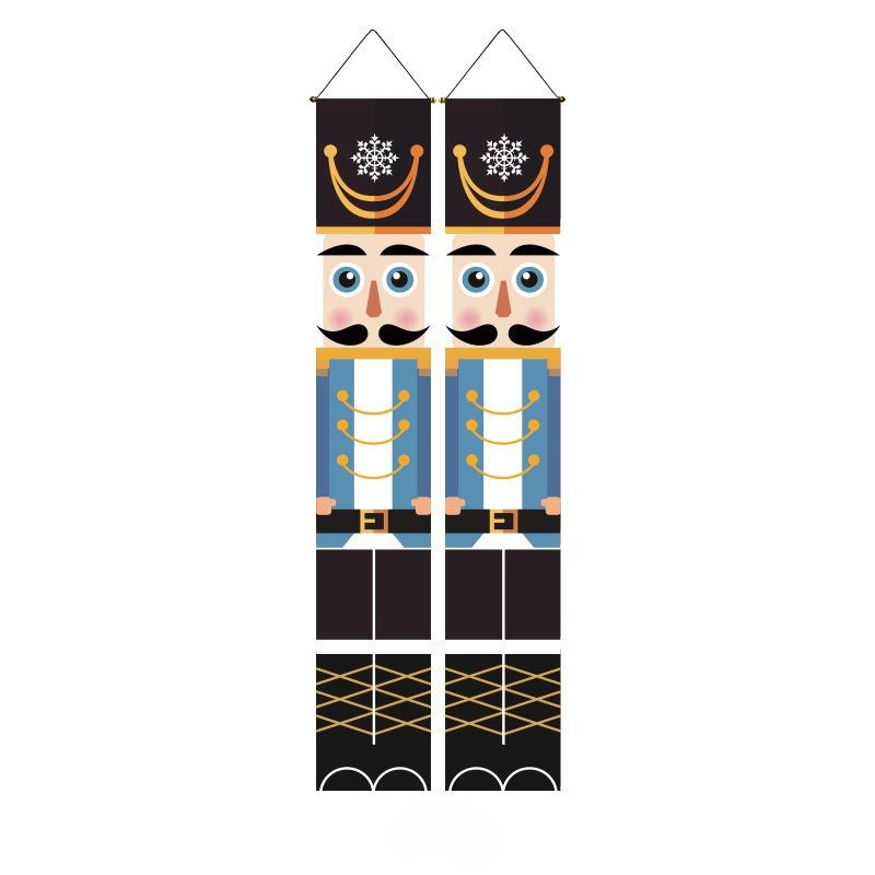 

1 Pair Autumn Welcome Porch Sign, Polyester, Pumpkin & Maple Leaf Pattern Front Door Hanging Banner Seasonal Farmhouse Harvest Thanksgiving Home Decor