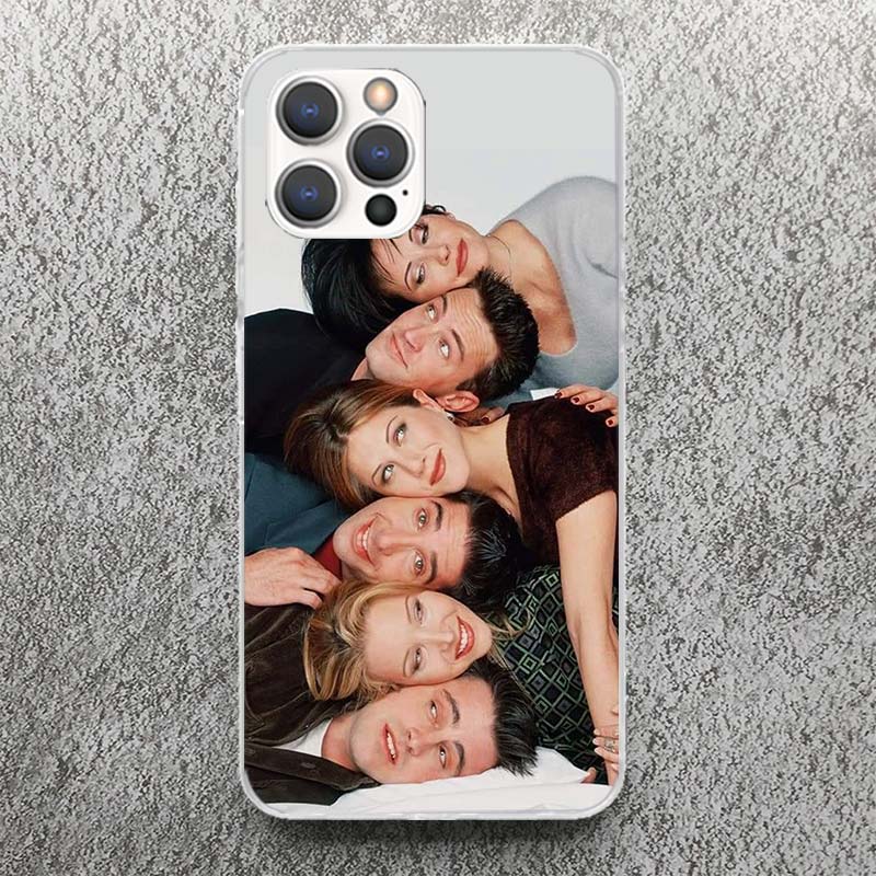 Friends Tv Show Funny Family Print Soft Case for iPhone 17 Air 16 16E 15 14 Plus 13 Mini 12 11 Pro Max Phone Shell SE 7 8 Patter