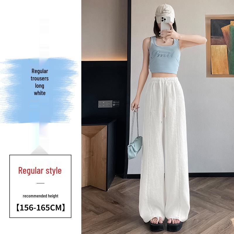 2026 Summer Slim-Fit High-Waisted Women s Polyester Pants XL