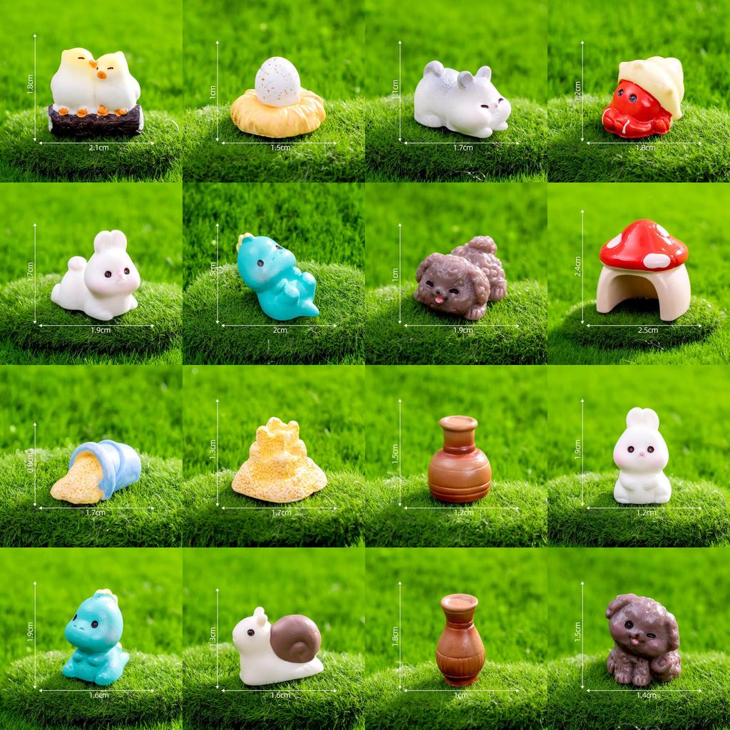 Adorable Miniature Resin Animals Perfect For Diy Garden Decor And Accessories