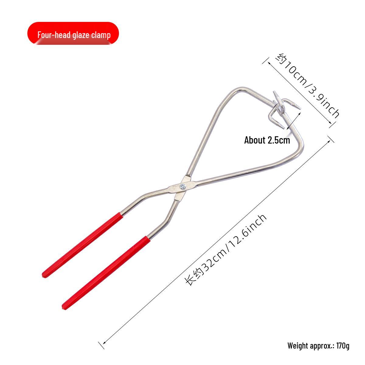 

Triangular Blue Handle Ceramic Glazing Pliers Tweezers