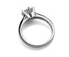 Luxury 925 Silver Classic Ring for Women Six Claw Jewelry Simple 70ct Diamond Ring Imitation Diamond Women's Ring