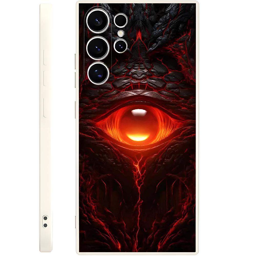 Amazon Explosive Red Eye Cthulhu Samsung S24FE Silicone Phone Case Demon's Eye S26 Case