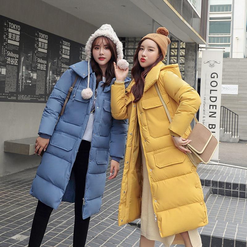 Women's Winter Solid Color Stand Collar Hooded Warm Chic Padded Jacket Coat Outwear
