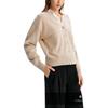 Karl Lagerfeld FW24 Casual Outing Gathering Luxury Sheep Wool KL Embroidered Cardigan Sweater Women Sweater 246L2037771