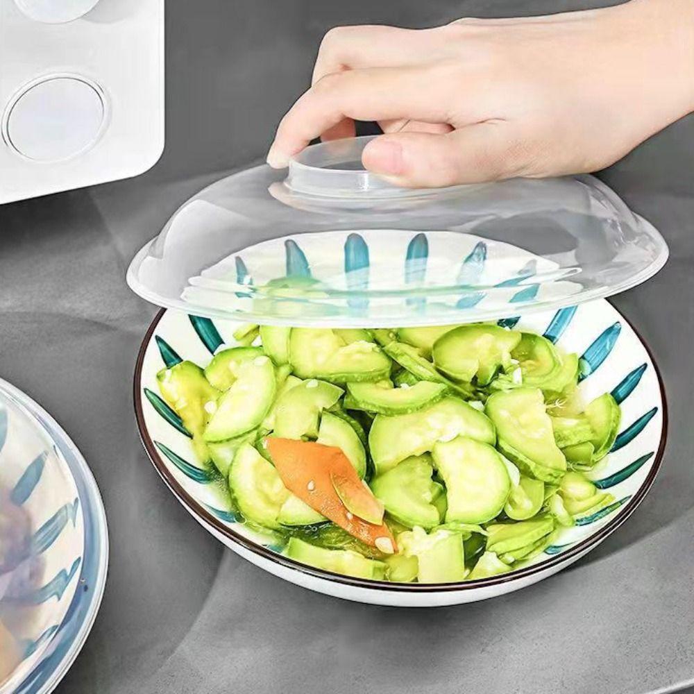 Transparent Microwave Food Cover Anti-Splash Bowl Cover Kitchen Tools Splatter Guard Cover Plate