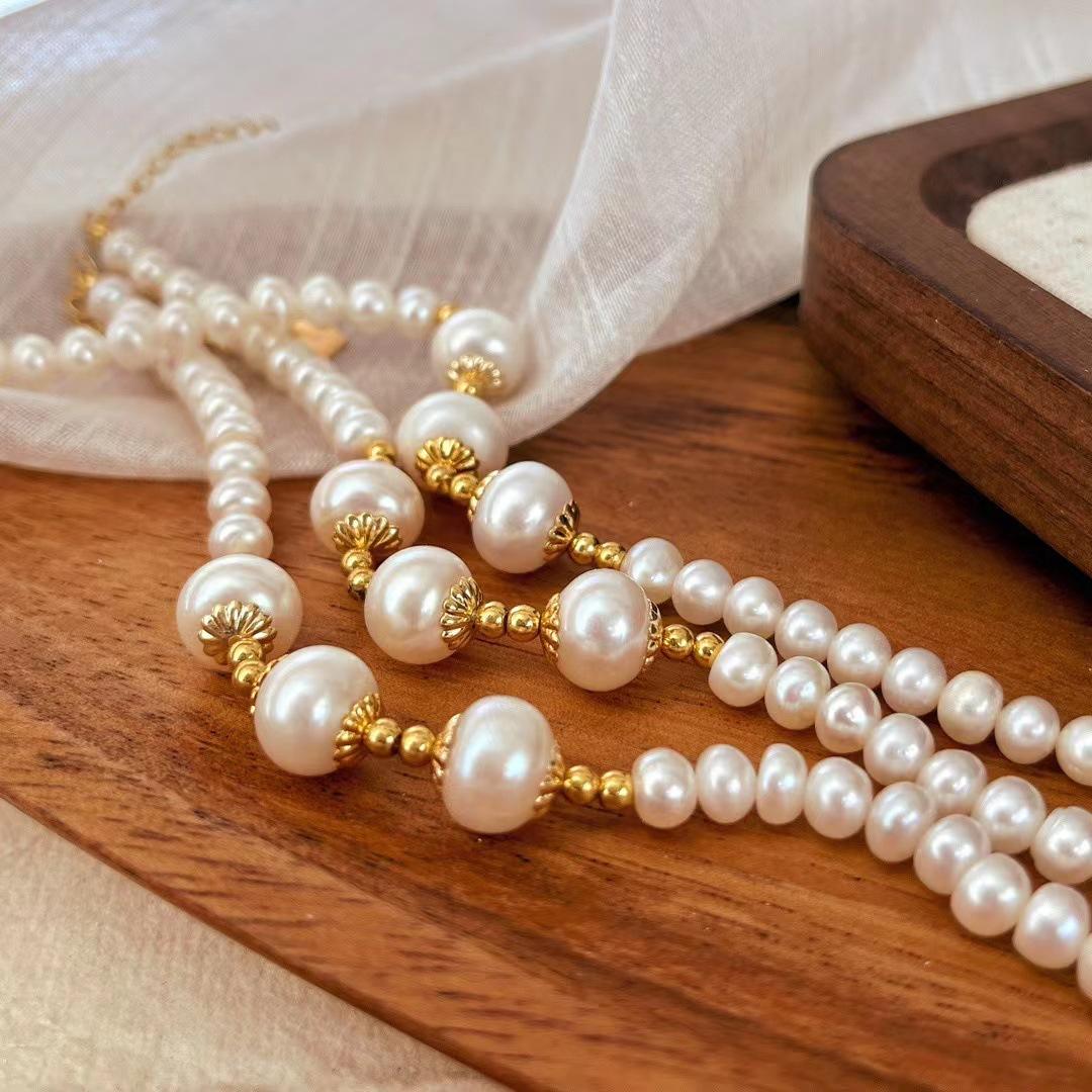 Retro High-Quality Natural Freshwater Pearl Bracelet Niche Design Sense Individual Cold Wind