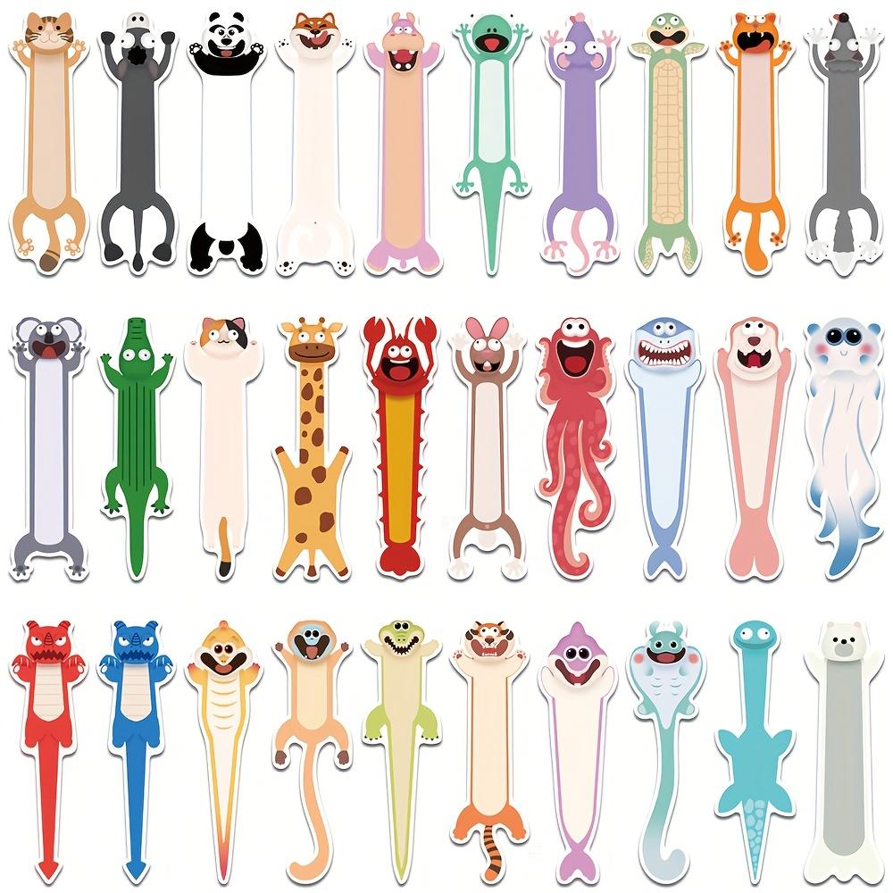 

30PCS Cute Funny Animal-shaped Bookmark Creative Designs Giraffes Crocodiles Shark Perfect Marking Page Book Gift Bookmark