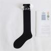 Women Japanese Style JK Ruffle Lace Trim Calf Long Socks Sweet Bowknot Princess Cotton Knee High Socks Stockings Hosiery
