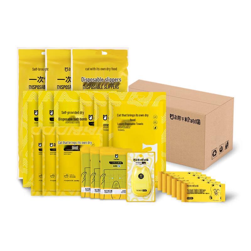 Single-Person 3-Day Disposable Travel Kit, 22 Pcs