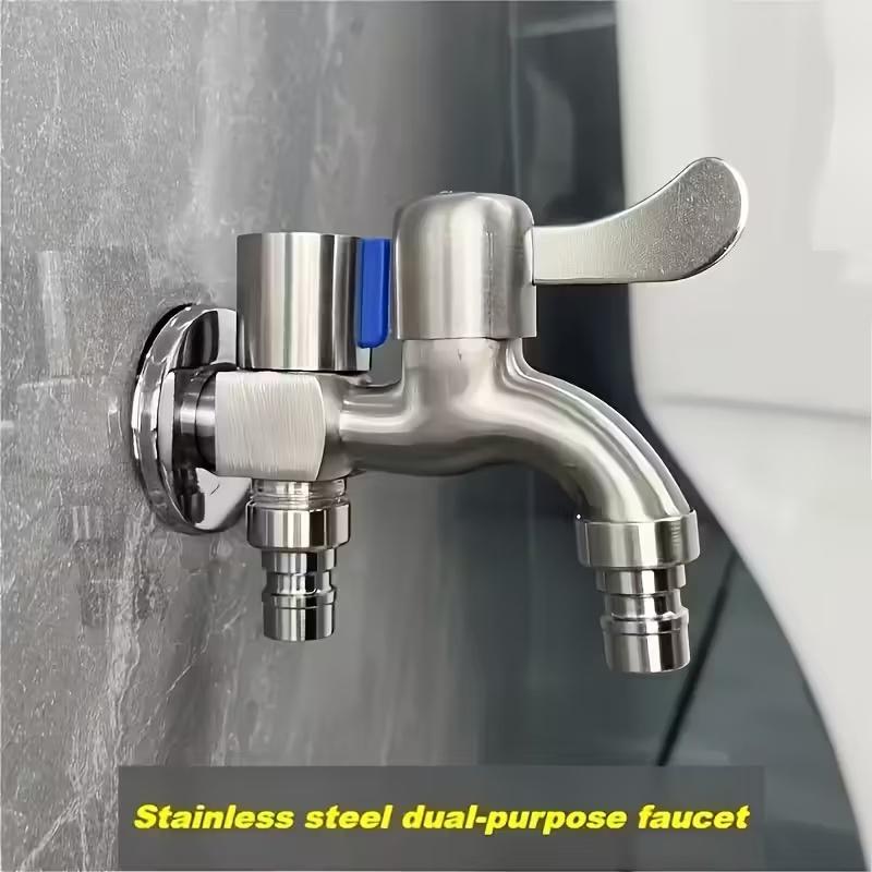 G1/2 Washing Machine Faucet Interface, Easy To Open/close Compression Valve Single Hole Installation Faucet Modern Design