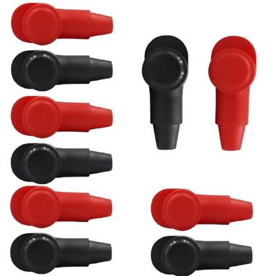 10 Pcs Silicone Terminal Covers Car Battery Pile Head Protective Caps Battery Flame Retardant