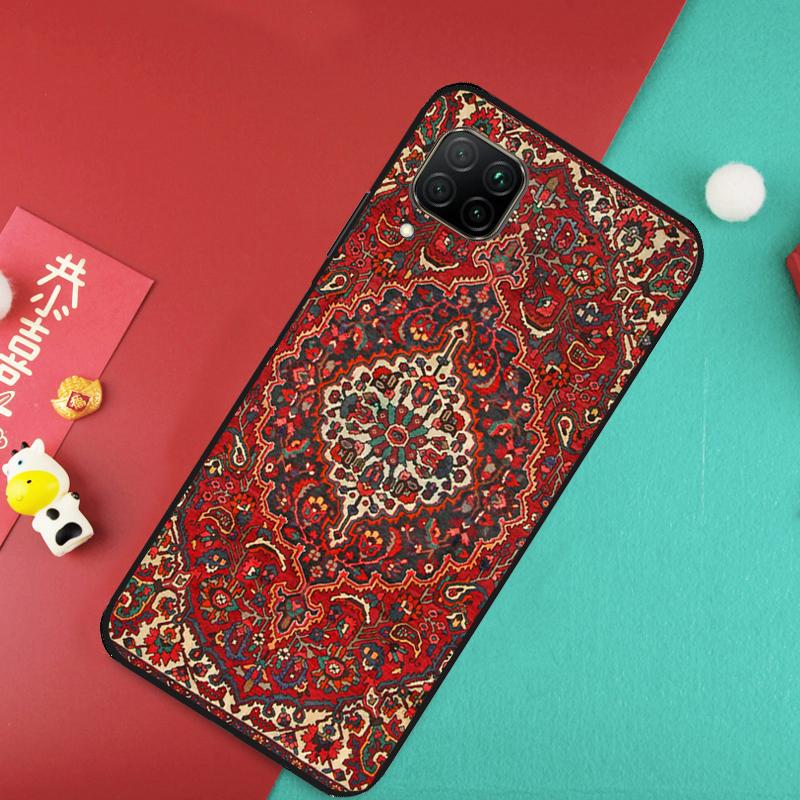 Persian carpet Floral pattern Case For Huawei Nova 11 Pro 3i 7i 8i 11i Y60 Y70 Y90 Y61 Y91 9 10 SE P20 P40 P30 Lite Cover