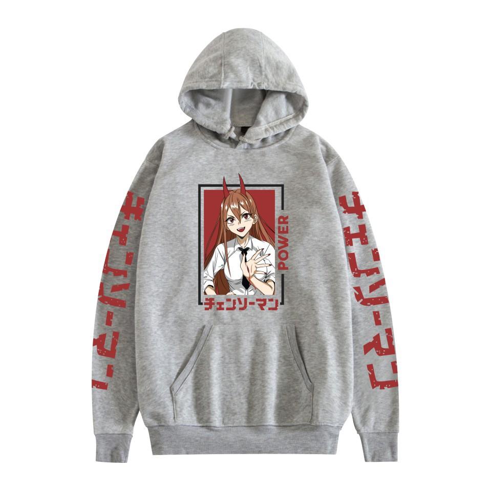 Unisex Chainsaw Man Hoodie Sweatshirt Anime Printed Streetwear Hoodies for Couples Men Women