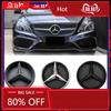 C200 E200 New For Mercedes Benz Chrome Silver And Gloss Black OE Style Front Grill Star Emblem Chrome Logo Badge For Mercedes B