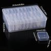 Multifunctional DIY Diamond Painting Storage Box Nail Art Jewelry Rhinestone Mosaic Organizer Container - Clear & Stackable