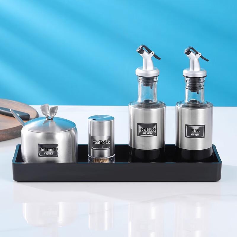 Modern Tabletop Seasoning Dispenser Set